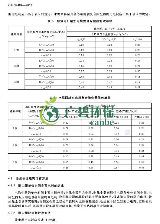 國家標準委發布《除塵器能效限定值及能效等級》(圖8)